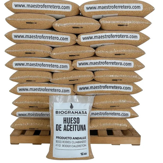 Biogramasa 77 Sacos de Hueso de Aceituna 15 kg